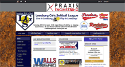 Desktop Screenshot of leesburggirlssoftball.org
